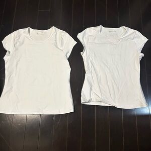 Aritzia White Crew Neck Tee